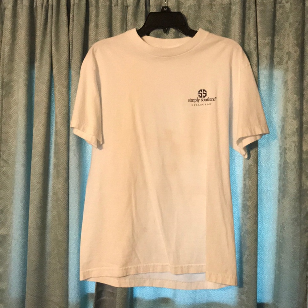 White Simply Southern w/ print on the back